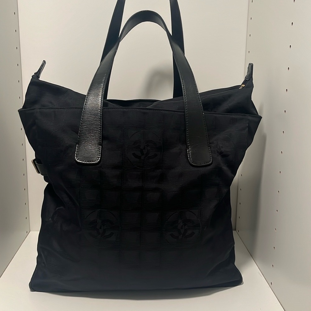 Authentic CHANEL GM Travel Line Tote Bag
